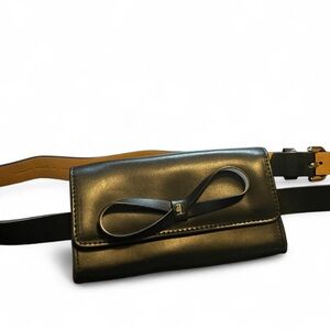 Kate Spade New York black leather belt bag